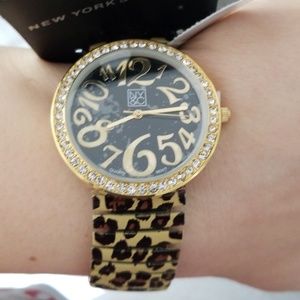NWT cheetah print watch